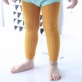 0-24m Baby Girl&Boy Leggings Kids Cotton Dobby Solide Color Regular Mid Elasic Waist Cute Pants
