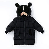1 2 3 4 5 6 7 Year Baby Kids Parkas Winter Warm Down Jacket For Girls Coat Long Hooded Children's Outerwear Toddler Girl Clothes