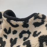 1-7T Toddler Kid Baby Boys Girls Winter Clohtes Leopard Print Jacket Fleece Warm Coat Cute Sweet Infant Clothing Outwear