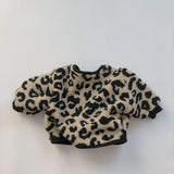 1-7T Toddler Kid Baby Boys Girls Winter Clohtes Leopard Print Jacket Fleece Warm Coat Cute Sweet Infant Clothing Outwear