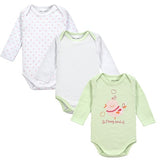 100% Cotton Baby Bodysuit 3pieces/lot Autumn Newborn Cotton Body Baby Long Sleeve Underwear Infant Boy Girl Pajamas Clothes
