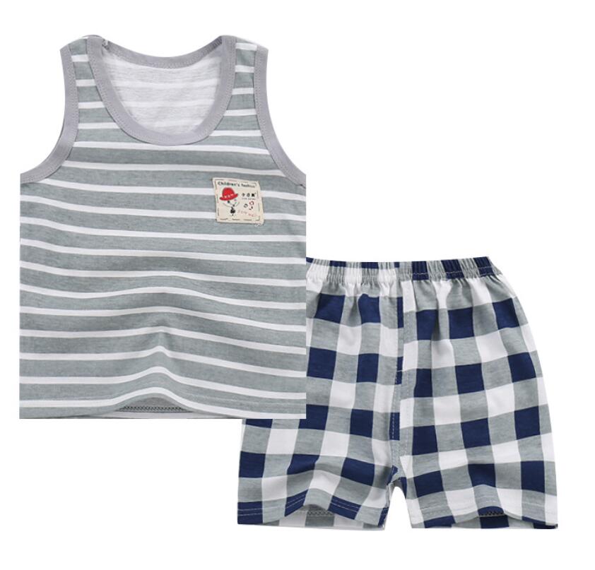 12 24 Months Summer shirt Shorts sets born clothing boy tracksuit born ...