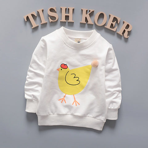 (1piece /lot) 100% cotton 2018 Cute The chicken baby outerwear 0-3 year old