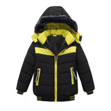 2-5years old boy winter warm jacket high-quality materials Seiko design plus velvet hooded cotton coat thickening child clothing