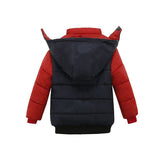 2-5years old boy winter warm jacket high-quality materials Seiko design plus velvet hooded cotton coat thickening child clothing