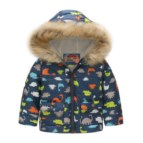2-7 yrs,Children's clothes coat, 2018 baby boy and girls winter cartoo ...