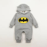 2016 Autumn Winter Hoodies for Boys Kids Cute Newborn Baby Infant Boy Clothes Batman Romper Outfits One-pieces 3-24Months