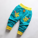 2018 spring & autumn   baby pants Pentagram and letters pattern cotton 1 piece sport pants baby boy / girls pants 0-2 year