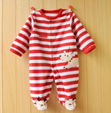 2017 Baby Rompers Newborn Baby Clothes Long Sleeve Animal Cute Boy Clothing Set Polar Fleece Baby Girl Clothes Set Kid Jumpsuit