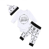 2017 Brand New Cute Newborn Toddler Infant Baby Boy Girl Matching Clothes Long Sleeve Tops Romper Pants H Outfits Autumn Set