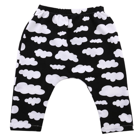 2018 Fashion Loose Baby Boys Girls Harem Cloud Cotton Cartoon Cute Soft Long Pants