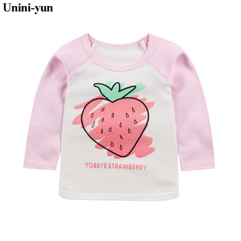 2018 Girls T Shirt Baby Girl Clothes Kids Long Sleeve T-Shirts Cotton cartoon T-shirt Roupas Infantis Menina Rabbit 6M9M12M18M24