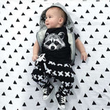 2017 NEW design Big Eye INS baby CLothes sets 0-2Y toddler kids clothing BOSS WOLF ELephant lovly Baby Summer clothing sets