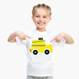 2017 New arrival kids brand clothing summer baby boys clothes short sleeve t shirt Beetle Cotton bus c printing tee tops taxi