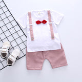 2017 Newborn Baby Boys Girls Clothes Cute Cotton Baby Clothing Set Short + Pant 2pcs Summer Spring Suit Little Girl Clothing Set