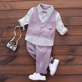 2017 Spring Autumn boy baby cothing suits for infant baby boys wear brand design gentleman casual sports shirt suit clothes sets