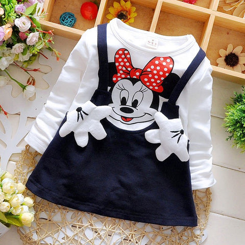 2018 Spring fall  born infant girls baby wear clothes brand sports dress for baby's clothing girls party princess dresse dress