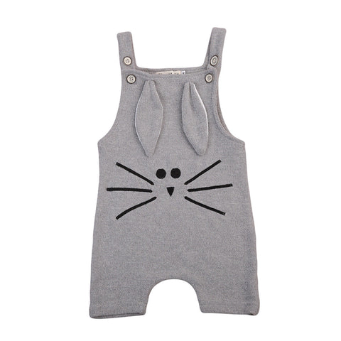2018 Toddler Baby Boy Girl Knitting Romper Jumpsuit Winter Suspender Animal 3D Ear Baby Clothes Playsuit Outfit