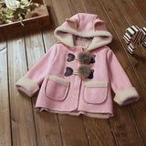 2018 girls coat Cute Baby Infant Autumn Winter Hooded Coat Cloak Jacket Thick Warm girls winter coat