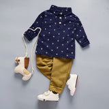 2018 Autumn Baby Clothes Newborn Baby Boys casual Clothing Cotton childrens Suit T-Shirt+Pants 2pcs Suit Infant suits