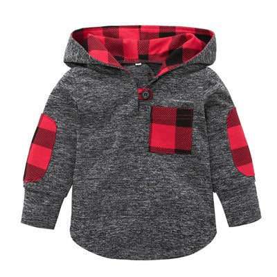 2018 Autumn Warm Clothes Children Coats Baby boy sweater shirt cotton long-sleeved plaid Baby boys casual wear