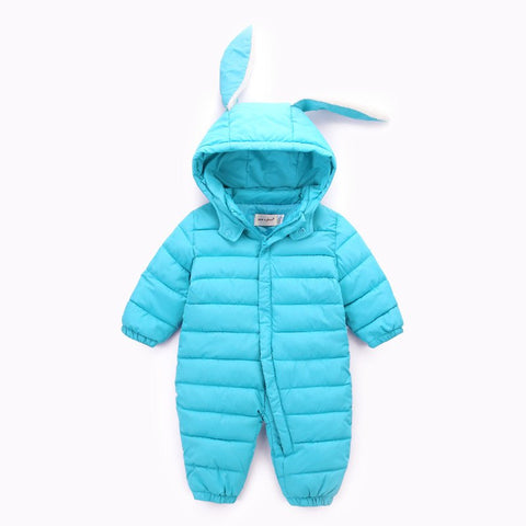 2018 Autumn Winter Cute Jumpsuit Baby Newborn Snowsuit Boy Warm Romper Down Cotton Girl clothes Bodysuit hooded coat jacket kids