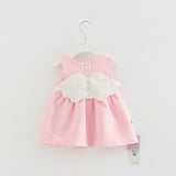 2018 Baby Angel Feathers Party Dress Princess Kids Children Infant Baby Dresses Baby Girls Dresses Newborn Baby Clothes 4 color