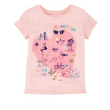 2018 Baby Girl Tees Shirts Expression Face Newborn Tops 100% Cotton Children Clothes Toddler Blouse Kids Outfits Cute Babywear