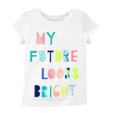 2018 Baby Girl Tees Shirts Expression Face Newborn Tops 100% Cotton Children Clothes Toddler Blouse Kids Outfits Cute Babywear