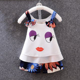 2018 Children Summer Fashion Toddler Girls Set Clothes Kids Chiffon Top Pant 2 Piece Outfits Designer Sunflower Baby Clothes