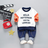 2018 Fashion Spring Baby Clothes Baby Hoodie Hoodies Sweatshirts Casual Unisex Kids Clothes Set Suits Cotton O-neck Comfort Sets
