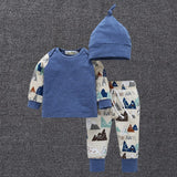 2018 Long Sleeve Hoodie Pullovers Hats Set For Boys Girls Clothes Sring Children Cartoon Design Cotton Clothes For Newborn Baby