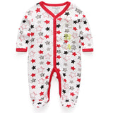 2018 New Children pajamas baby rompers  born baby clothes long sleeve underwear cotton costume boys girls autumn rompers
