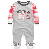 2018 New Children pajamas baby rompers  born baby clothes long sleeve underwear cotton costume boys girls autumn rompers