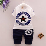2018 New Simple Korean Style Clothes Baby Girls Boys Cotton Striped T-shirts Fashion Newborn Baby Kids Children Clothes Outfits