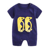 2018 New baby rompers Newborn Infant Baby Boy Girl Summer clothes Cute Cartoon Printed Romper Jumpsuit Climbing Clothes #Nxt