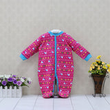 2018 Newborn Baby Girls Rompers Long Sleeve Pure Cotton One Piece Overalls Button Sleepwear Children Clothes Cute Kids Clothing