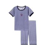 2018 Summer Children Clothing Car Design Short Sleeve Cotton Top + Middle Pants 2pcs Baby Girl Clothing Set Toddler Boy Pajamas