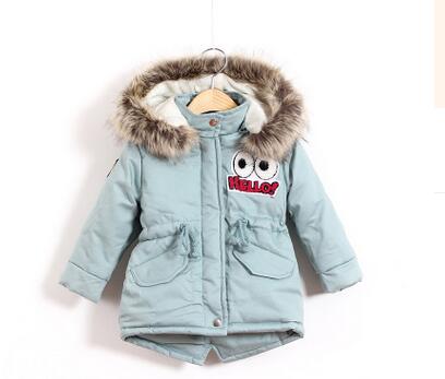 2018 Warm Thick Girls Winter Co Brand Quality Children's Parkas Winter Jackets and Coats For Girls Clothing