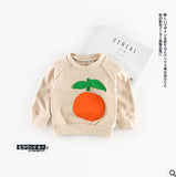 2018 autumn male female child baby cartoon long-sleeve T-shirt ins infant hot-selling fruit long-sleeve sweatshirt