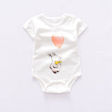 2018   Baby Bodysuits Short Sleeve boy's sets animal Overall cotton infant Baby girls Jumpsuit Newborn Clothes mix design