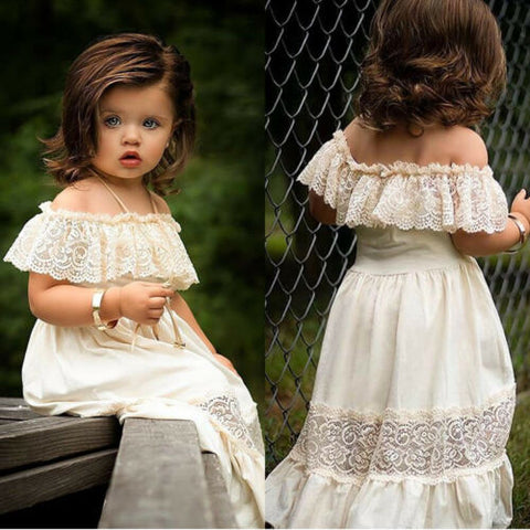 Baptism Dresses Baby Girl Summer Princess Dress White Bow Flower Baby –  marryshe