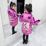 Brand Girl Down Jacket Warm Baby Children Down Parkas Coat Kid Teenager Thickening Outerwear For Cold Winter