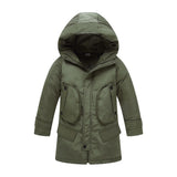 Selling Children's Outerwear Winter Warm Camouflage Clothing Kids Hooded Thick Cotton Down Parkas Child Zipper Coats