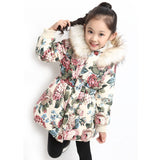Winter Jackets For Girls Parkas Coat Kids Fur Hooded Warm Outerwear Coat For Girls Jacket Children Clothes 9 10 11 12 Year