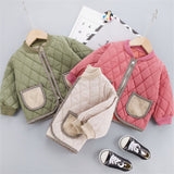 Children's Parkas Winter Jacket For Girl Boys Winter top Coat Kids Warm Thick Velvet Hooded Baby Coats causal Outerwear