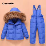 Winter Set Jacket Children's clothing kids down coat for boys snow wear Baby boys skisuit Toddler outdoor Jumsuit 2-5Years