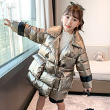 Winter Warm Clothing Baby Girl Windbreaker Thicken Waterproof Parka Coat Children Cotton Jackets Kids Outerwear 4-13Years