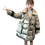Winter Warm Clothing Baby Girl Windbreaker Thicken Waterproof Parka Coat Children Cotton Jackets Kids Outerwear 4-13Years