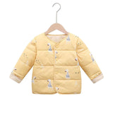 2023 Autumn Winter White Duck Down Warmth Coat Toddler Girl Boy Winter Clothes Children Baby Down Liner Thin Vest Jacket